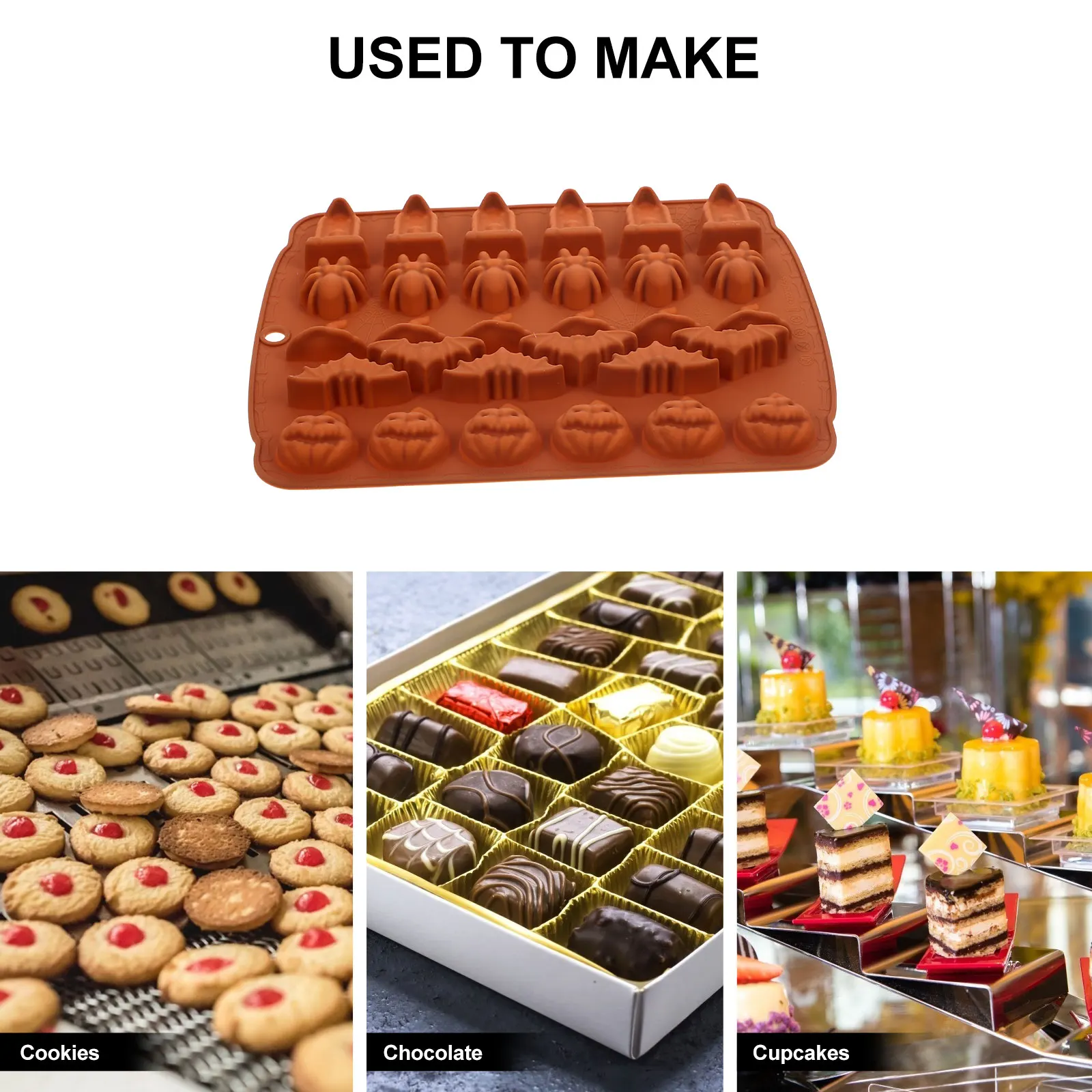 

Cutting Machine Chocolate Mold Halloween Silica Gel Muffin Molds Flexible Silicone