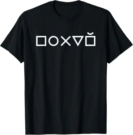 Pohui Russischer Slang Gamer Geometrische Symbole Humor T-Shirt Y2k Lustiges Sarkastisches Russisches Gaming-Kultur Neuartiges Grafik-T-Shirt Kleidung – Detail 7