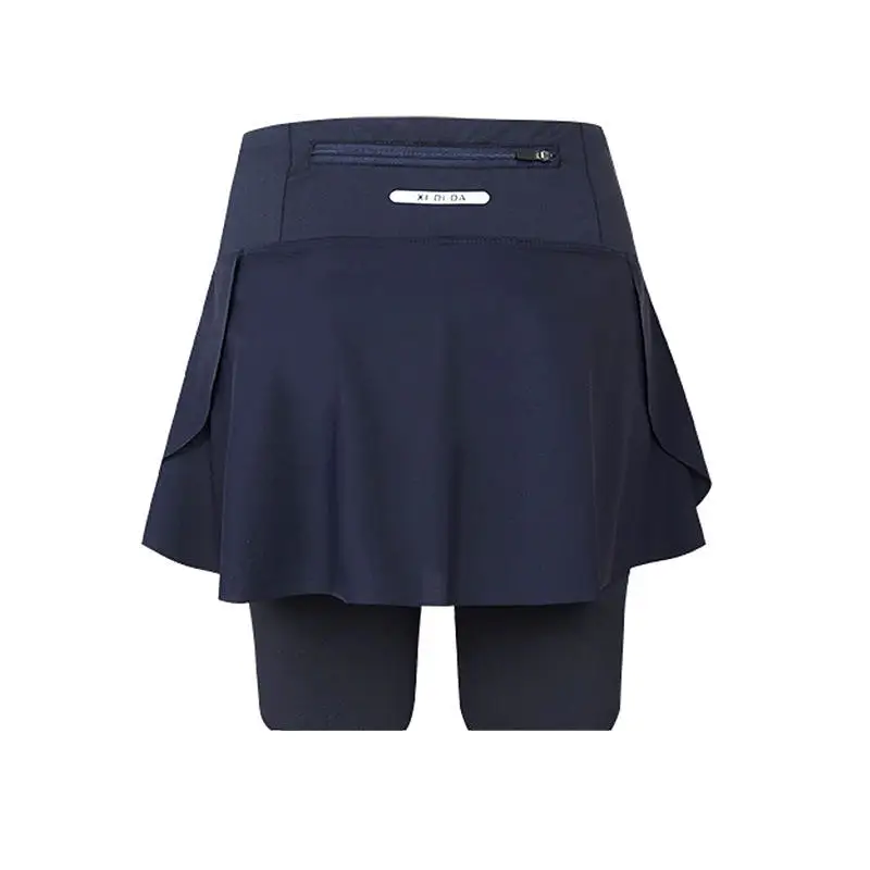 Qui seco cinco quartos comprimento yoga skort com kets para badminton tênis e fitn correndo esporte feminino orts saia