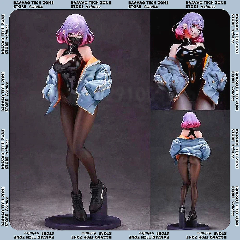 Astrum Design Luna illustration by YD Anime Figure 25cm Sexy Black Pink Mask Girl Action Figure PVC Collectible Model Doll Toys