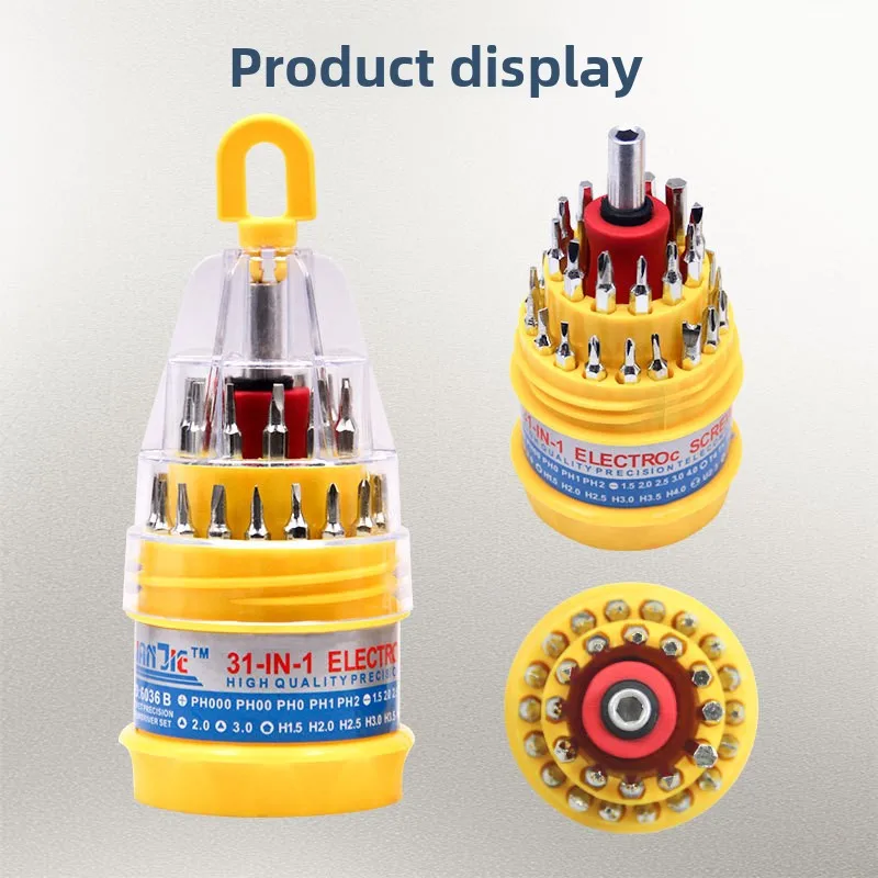31in 1 Precision Screwdriver Set for IPhone Samsung Laptop PC Repair Mini Multi-Function Crosshead Flathead Torx Hex Driver