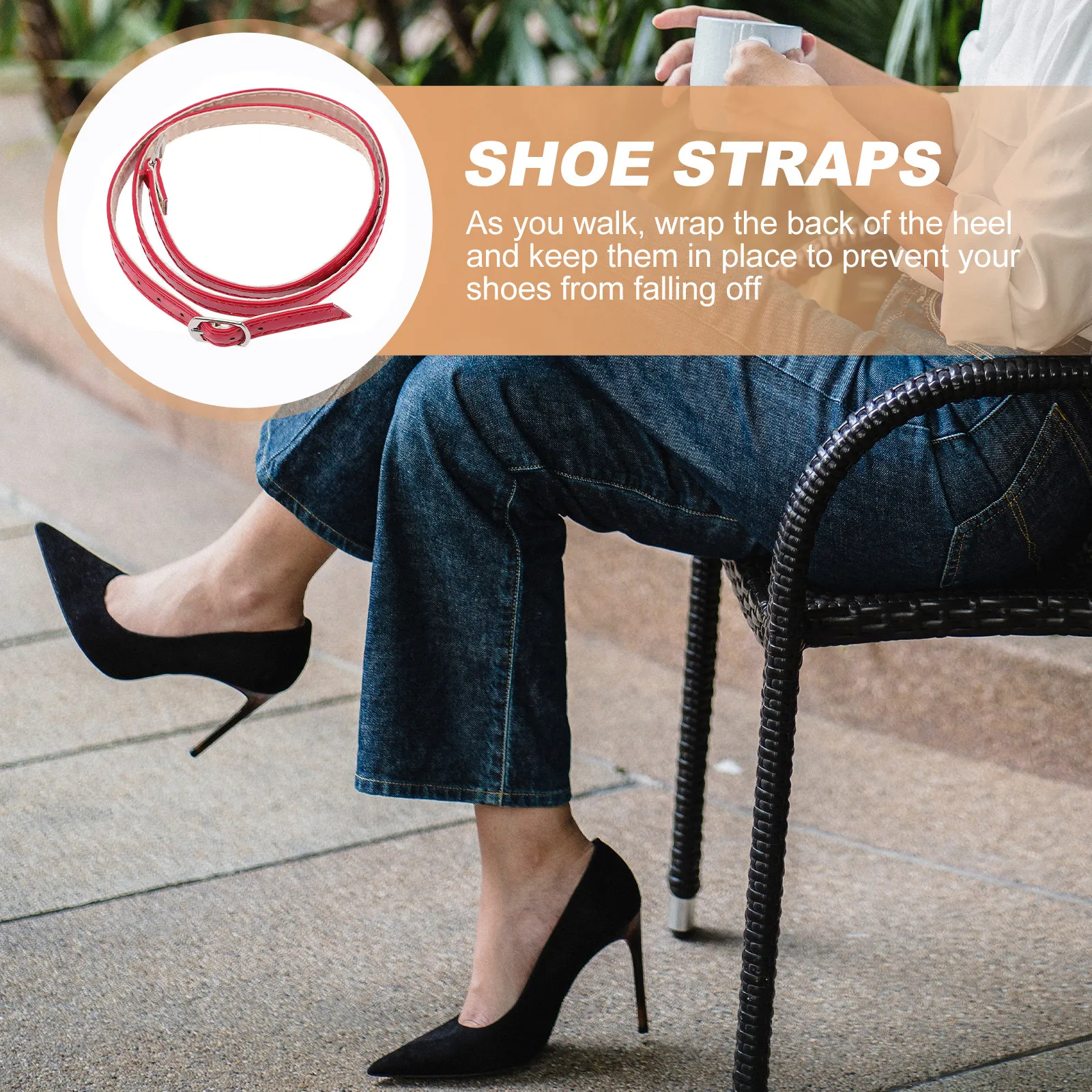 2Pairs High Heel Laces Anti-Slip Shoe Straps for Women Adjustable Replacement Ankle Bracelets Enhance Fit Prevent Loose