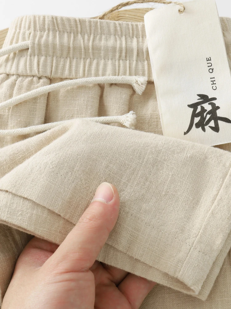 

Мужские повседневные льняные шорты: дышащие, влагоотводящие, летние, свободного кроя, прямые, со средней посадкой, однотонные