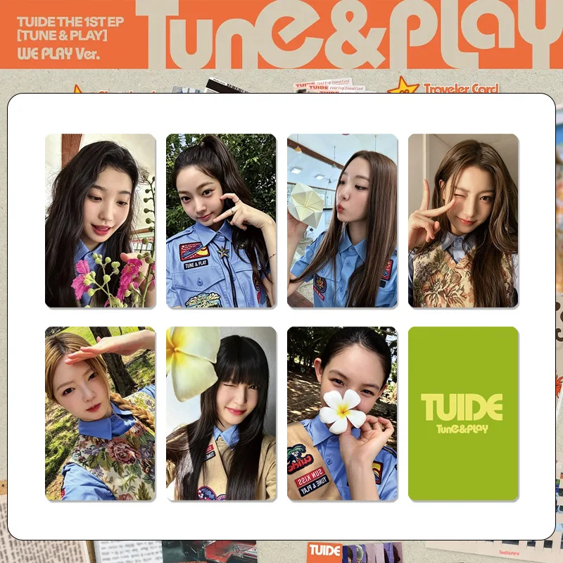 7Pcs/Set Idol TUIDE New Album TUNE&PLAY Lomo Cards Postcards SEOHEE SEOYEON ELENA JIA SAKI SEAH YIHANI Fans Gifts Collection