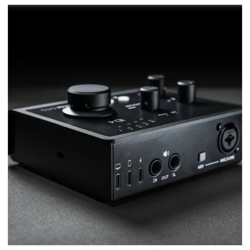 Console Microphone Preamplifier 6 in 4 Out Live Audio Interfaces with XLR Microphone Input for Studio