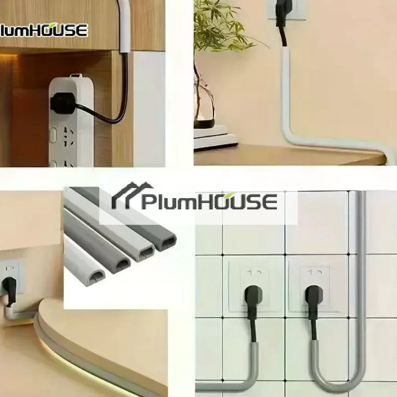 PVC Cable Trunking Self Adhesive Backing Durable For Home Office Wire Management