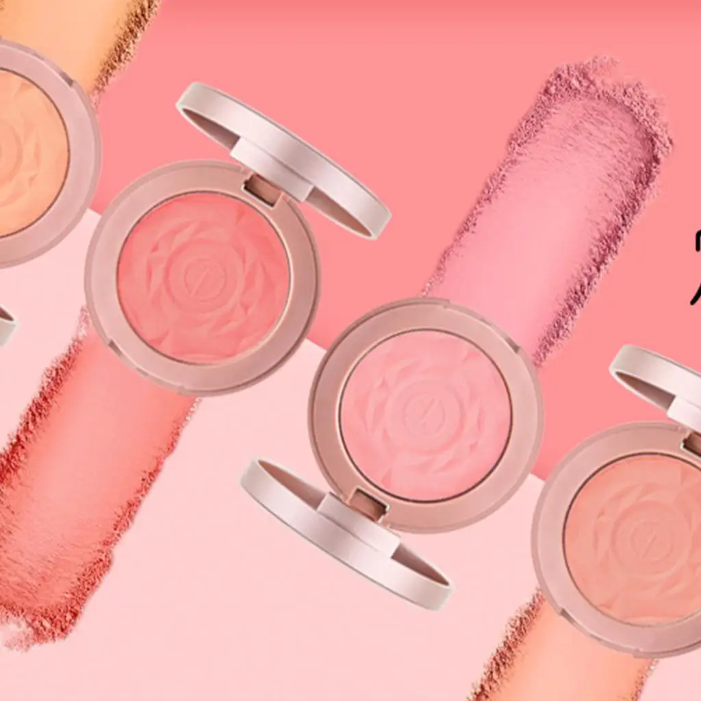 Fard à joues pour le visage, haut de gamme, imperméable, mat, crème Rouge, brosse miroir Portable pour le maquillage, cosmétiques de beauté