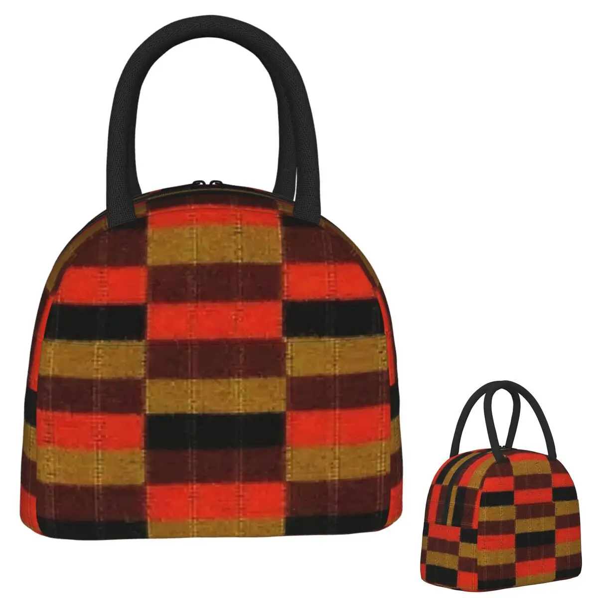 

District Line Moquette Seat Cover Insulated Lunch Bag for Women Children Portable Food Boxes Thermal Lunch Box Tote