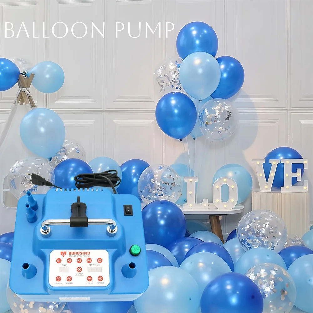 

B312N Electric Balloon Pump 800W With Timer Dual Holes Professional Inflator With Memory Function Foot Switch