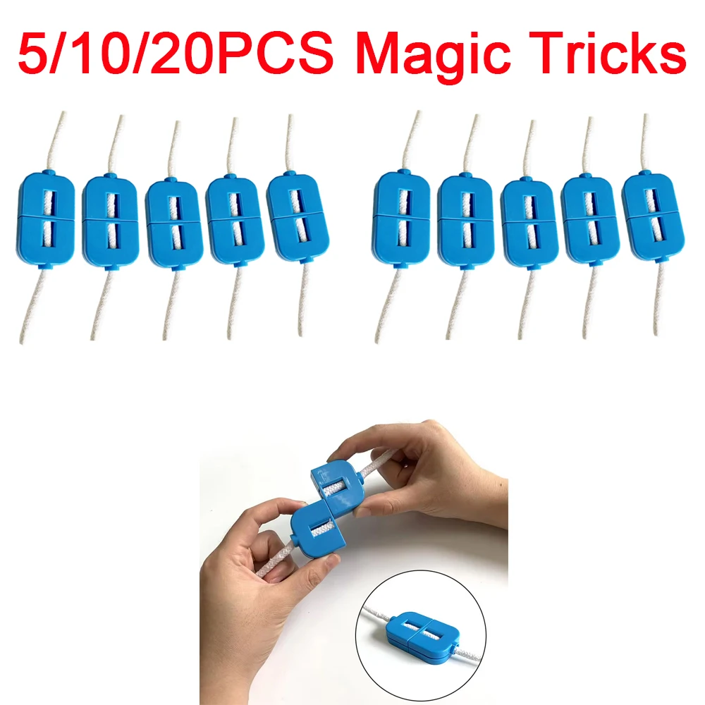 

5/10/20PCS Children's Magic Tricks Broken Rope Restoration Close-up Magic Trick Novelty Prop Toy Kids Street trucos de magia