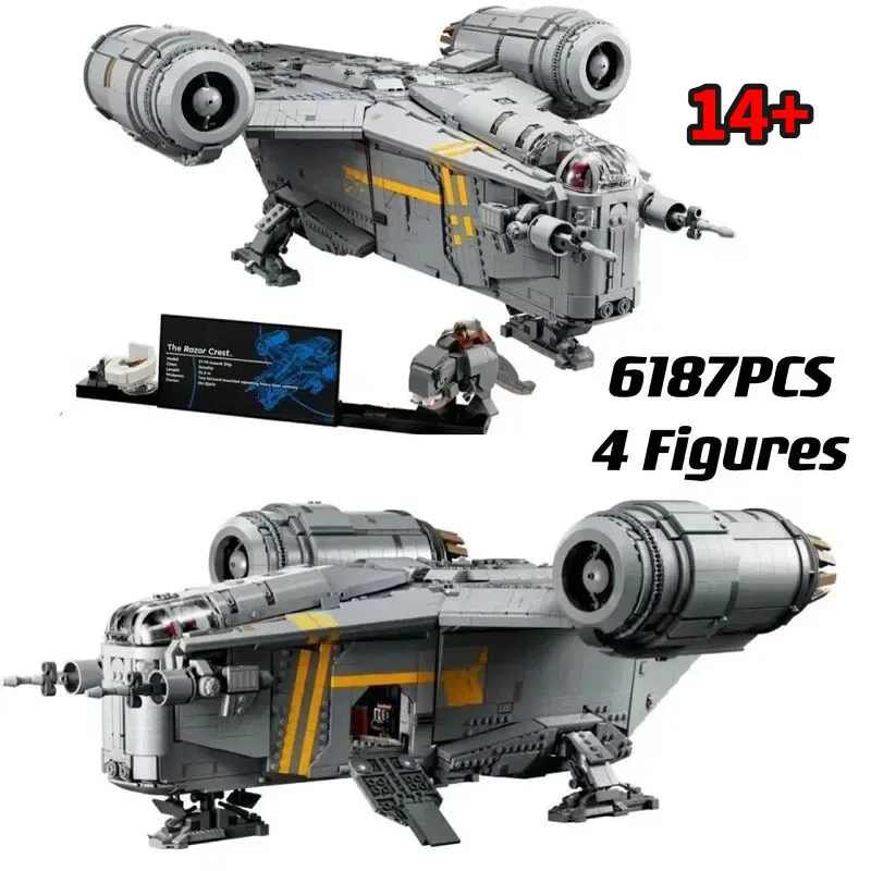 

Новинка от Disney: Конструктор «Звездолёт Мандалорца» 75331, 6187 деталей, UCS Razor Crest, подарки для детей на праздники и фестивали, небольшие сувениры