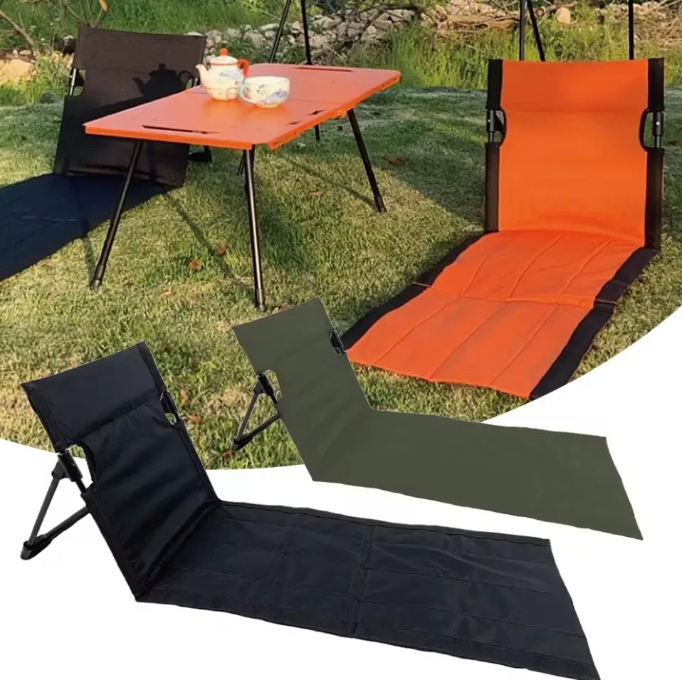 

Для Si Lamun Pliant Portable Sans Pieds, Chaise de Plage Légère, с Dossier, pour le Camping, la Randonnée