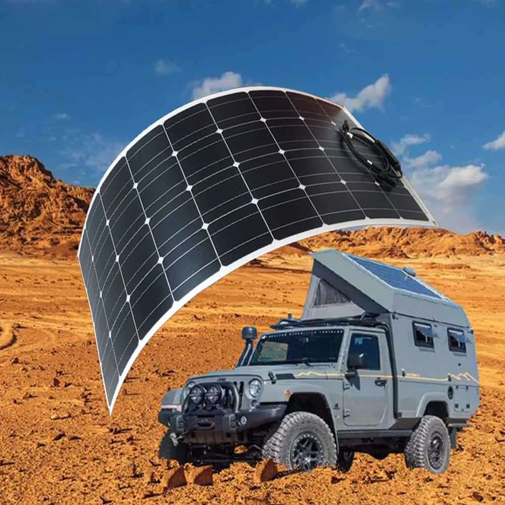 100W Flexible Solar Panel Kit Shipped From Poland Equipped With 12V 100W Household Yacht RV Cabin Marine Battery Charg