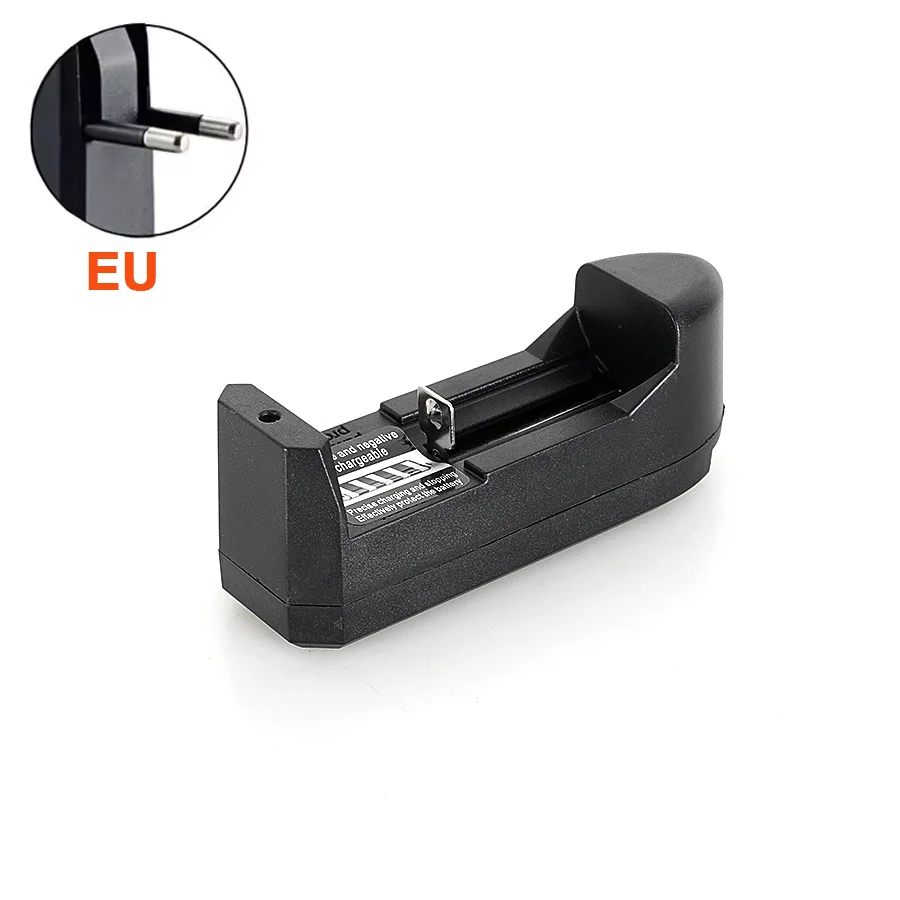 

Универсальное зарядное устройство с розеткой европейского стандарта для 3,7 В, 18650, 26650, литий-ионная аккумуляторная батарея, автоматическое зарядное устройство с одним слотом