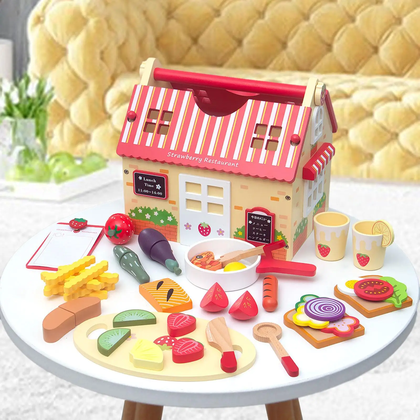 Jouets alimentaires avec étui de rangement, jouets d'apprentissage alth