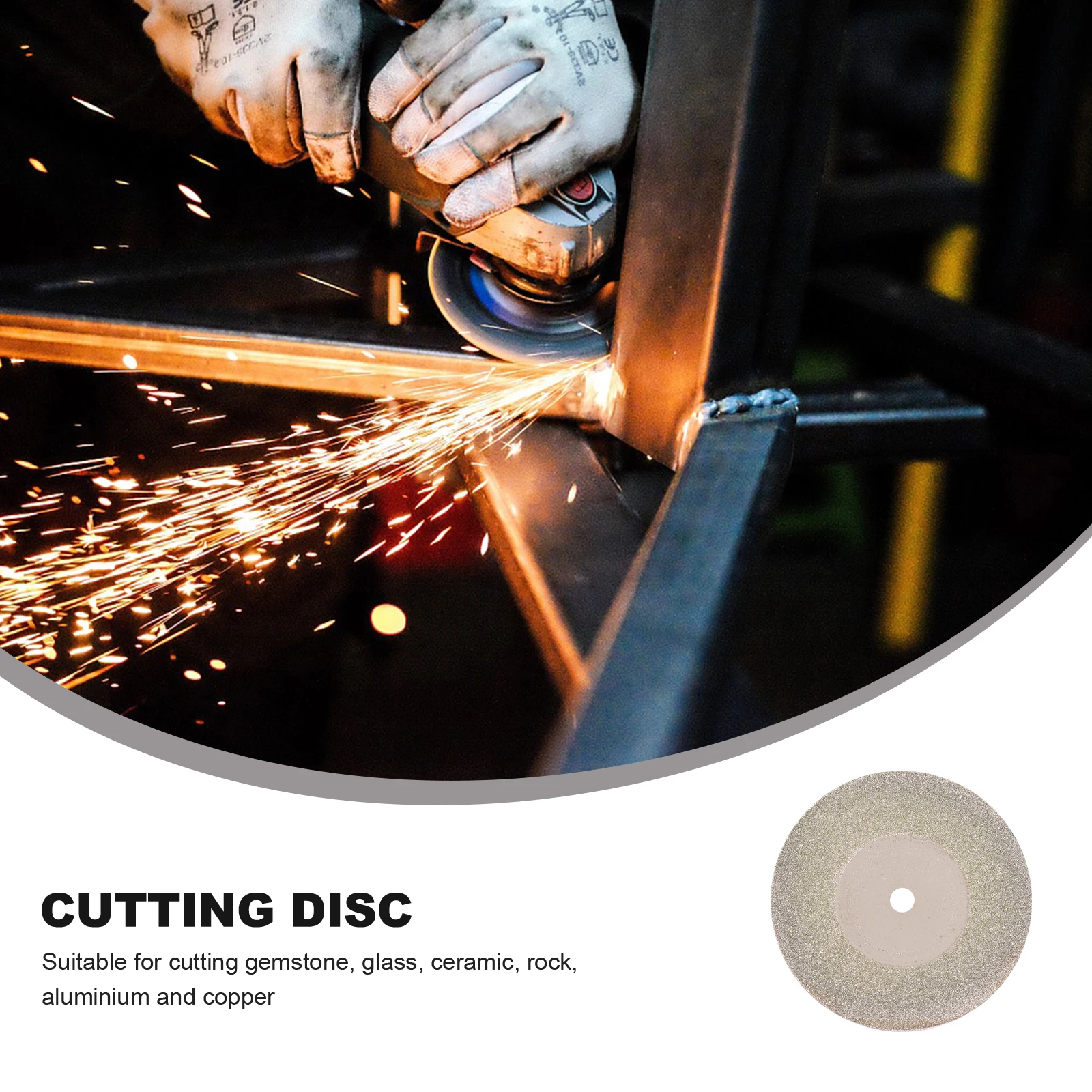 

5 Pcs Diamond Slices Discs Bits Circular Blades Wheel Cutting Rotary Tool Piece