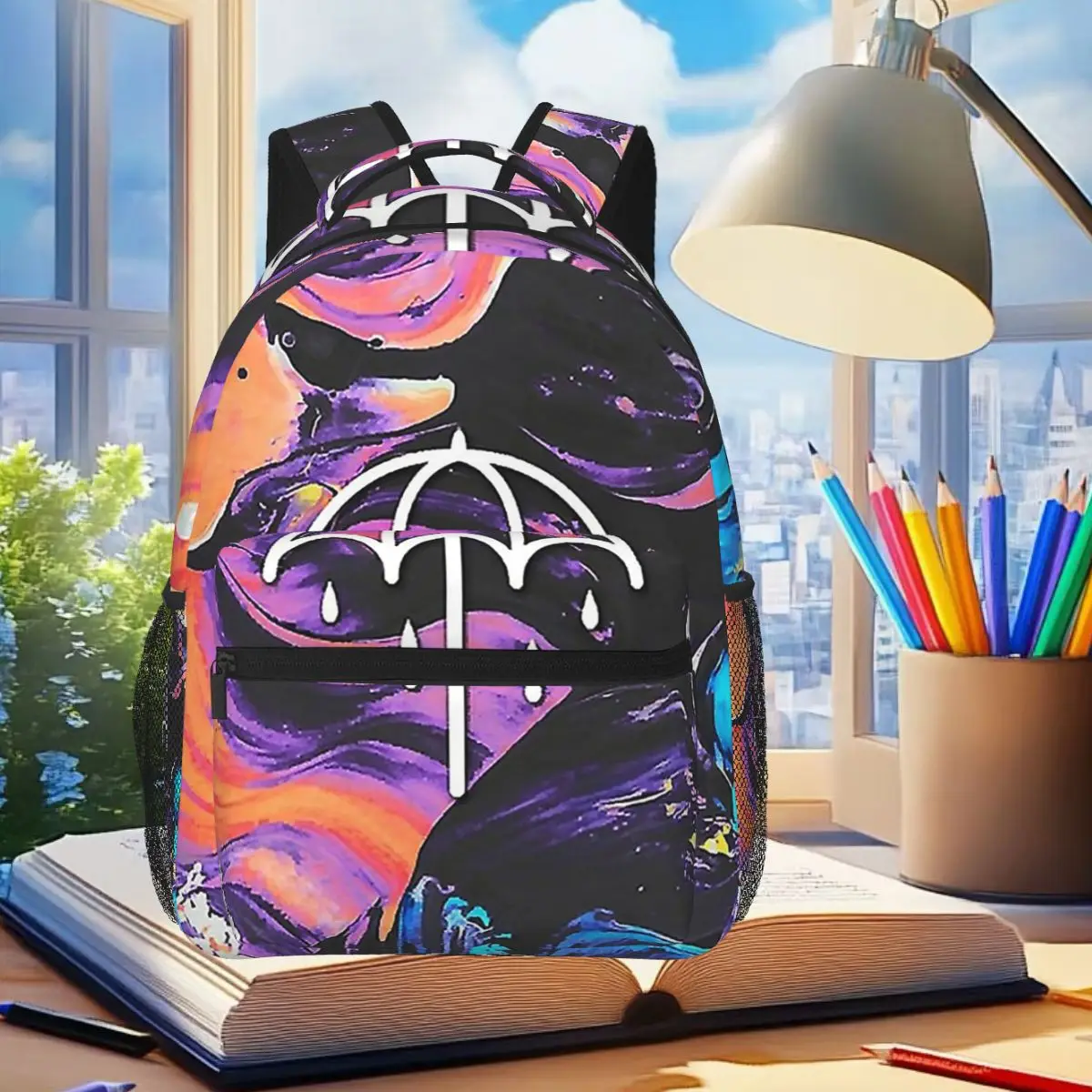 

Splash Bmth Umbrella Backpack Student Boys Girls BookBag Kids School Bag Computer Shoulder Bags for Men Women