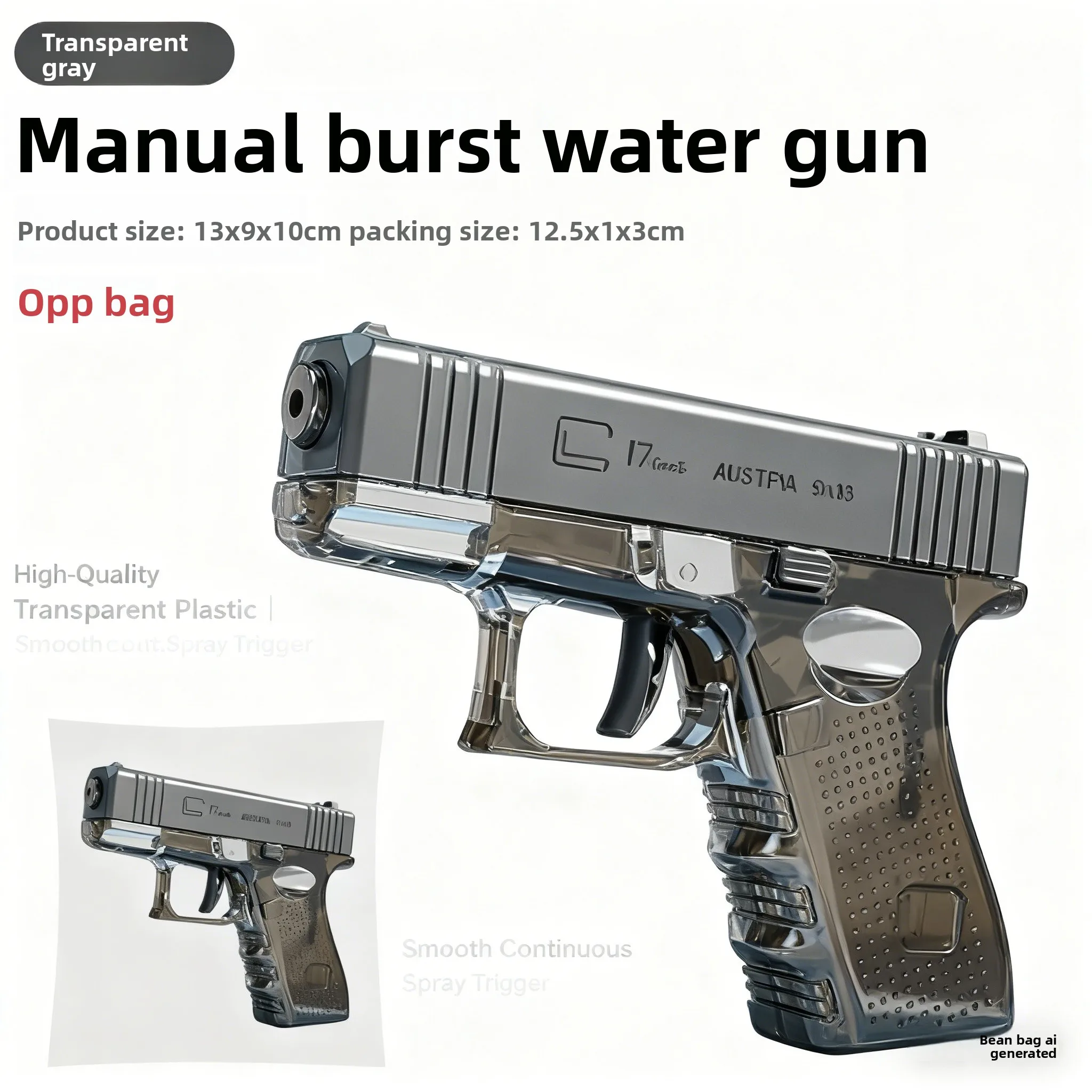 Pistolet à eau en boîte mystère, 6 couleurs uniques, sans duplication, pulvérisation manuelle continue, fête de piscine d'été, jouets de plein air pour la famille