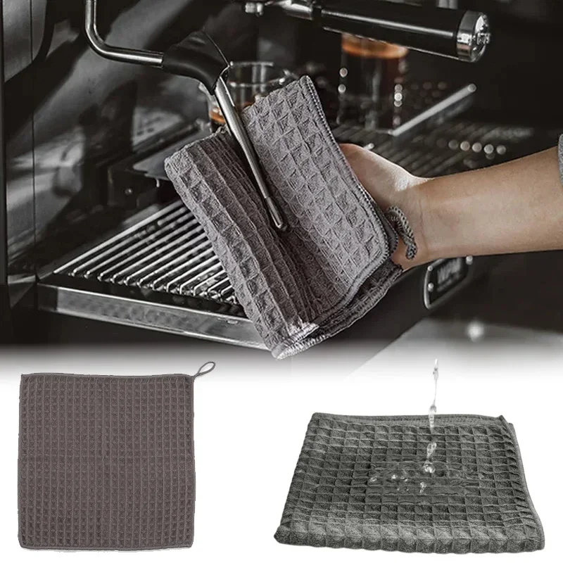 Microfiber Coffee Cleaning Cloths Super Absorbent Barista Towel Espresso Machine Portafilter Wipes Streak Free Lint Free