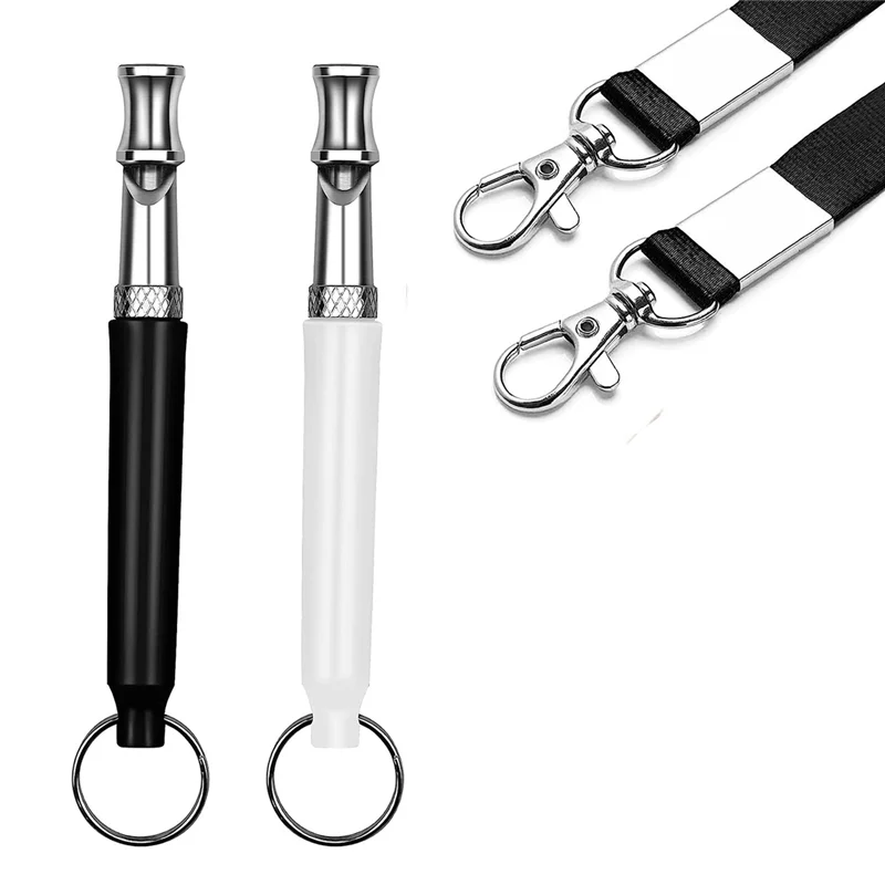 Pet 2 Pack Dog Whistle, Dog Whistle to Stop Barking Neighbors Dog, Adjustable Ultrasonic Silent Dog