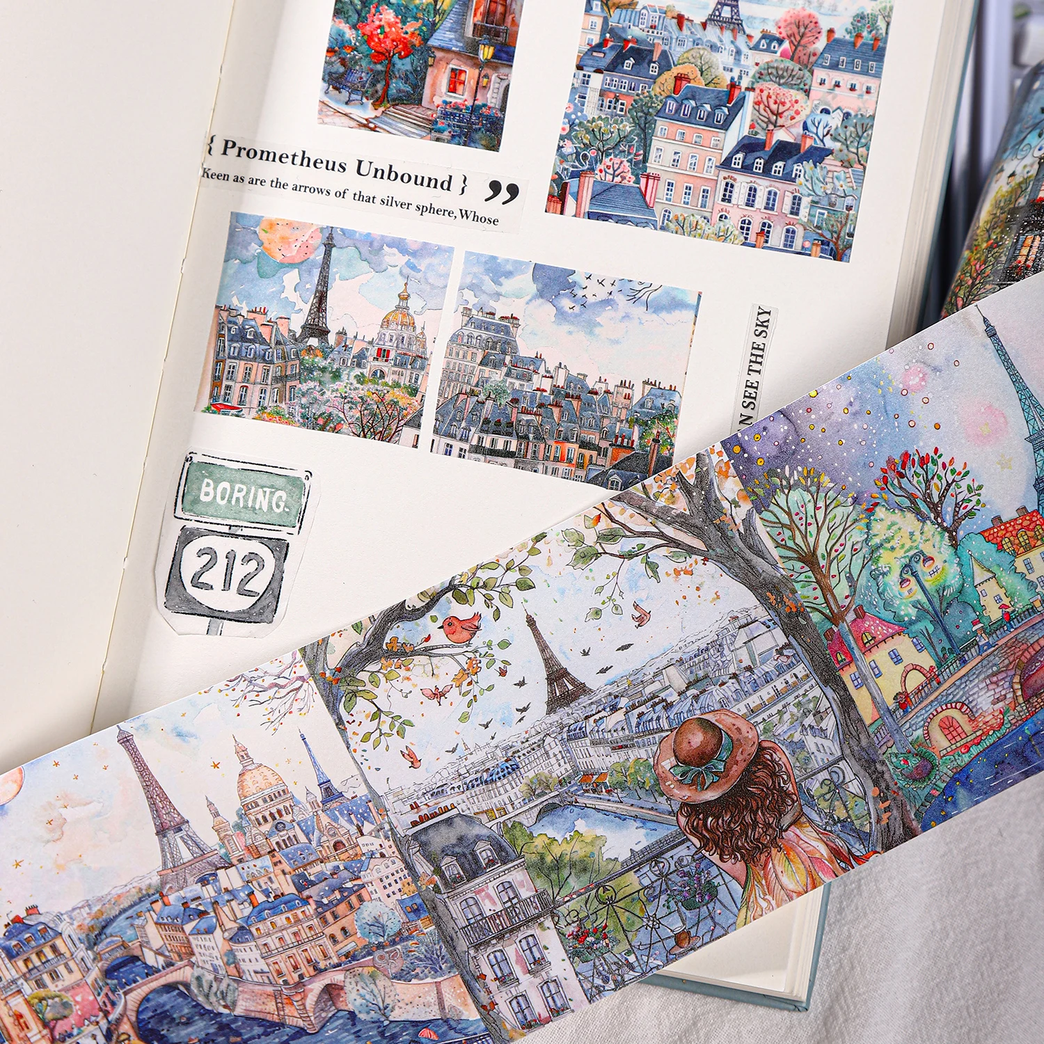 8x200 см Исцеляющая дорожная клейкая лента Васи, планировщик, декоративная DIY Скрапбукинг, коллаж, мусорный журнал, наклейка, этикетка, маскирующая лента