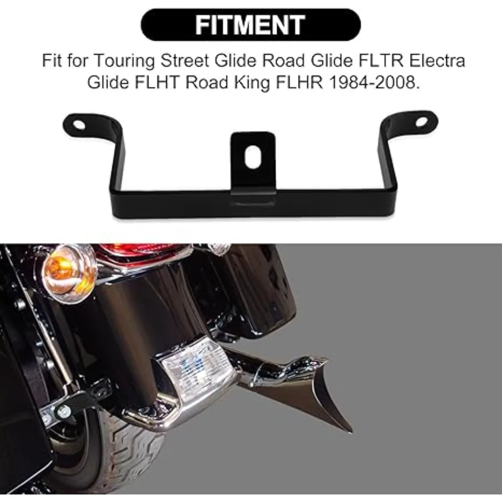 Motorcycle Saddle Bag Saddlebag to Fender Support Bracket for Harley Touring Street Glide Road Glide FLTR Electra 1984-2008