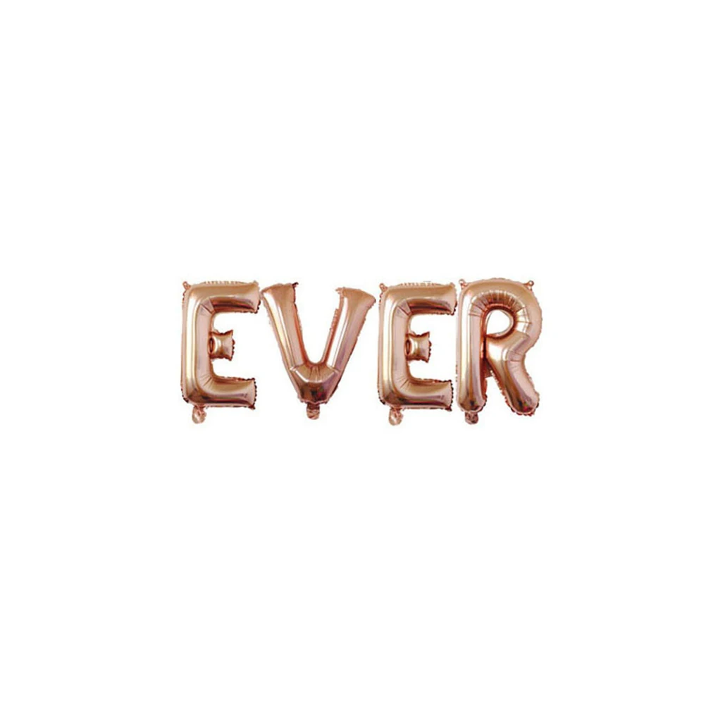 

Aluminum Foil Balloons Letter Design Party Decoration Mother's Day Supplies Bright Color Full Size Easy Inflate Photo Props Home