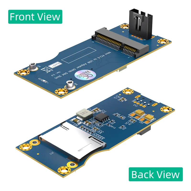 

Mini PCI-E To USB 2.0 Adapter With SIM Card Slot For WWAN/LTE Module