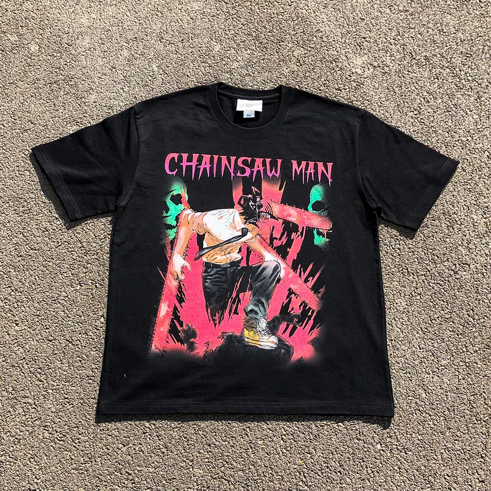 オリジナル高品質オーバーサイズアニメカップル半袖tシャツ（wang-studio製）ユニークなデザインで快適な着心地、恋人同士に。