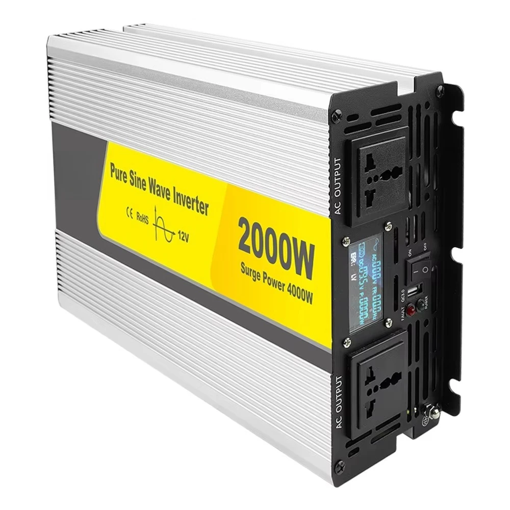 Inverter 12V 24V 48V to 110V 220 Pure Sine Wave Off-Grid Inverter 300w 2000w 3000w 5000w 6000w Dc to AC Power Solar Inverter