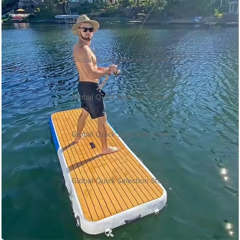 Inflatable Gangway Waterproof Drop Stitch Yoga Water Pontoon Swimming Gangway Dock Platform for Yacht