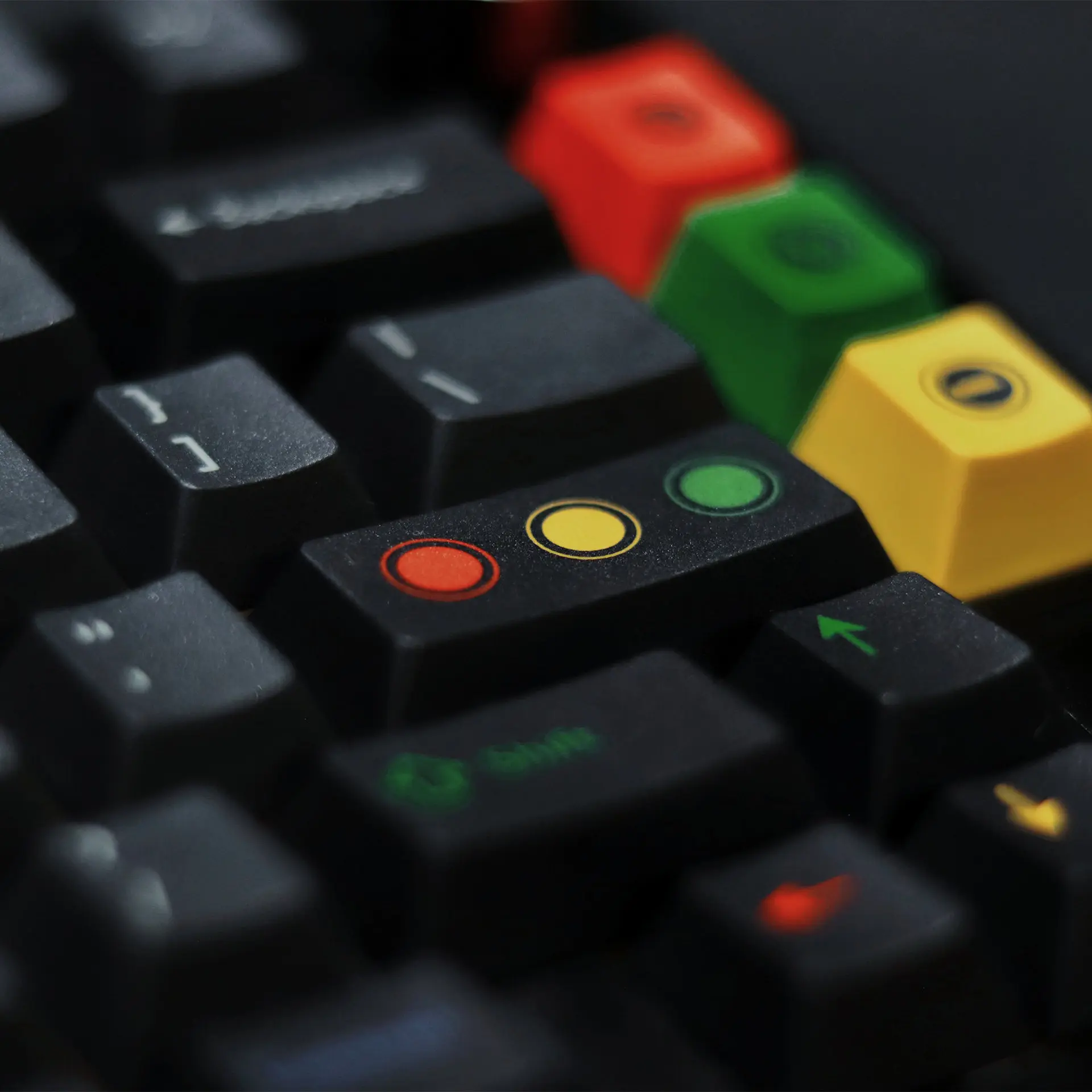 Black light keycap original side engraved transparent PBT five-sided sublimation mechanical keyboard cap cross-border Amazon