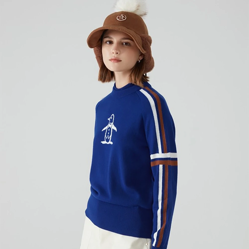 MUNSINGWEAR Suéter de malha feminino com design de moda de alta qualidade Tecido de luxo Sabor quente Novo estilo de golfe