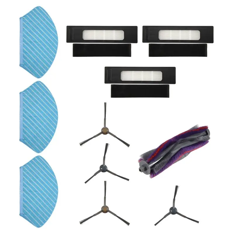 A25U For Midea M7 / M7 Pro For Eureka NER700 Robot Vacuum Accessories Main Brush Hepa Filter Wipes Rag Replacement Parts