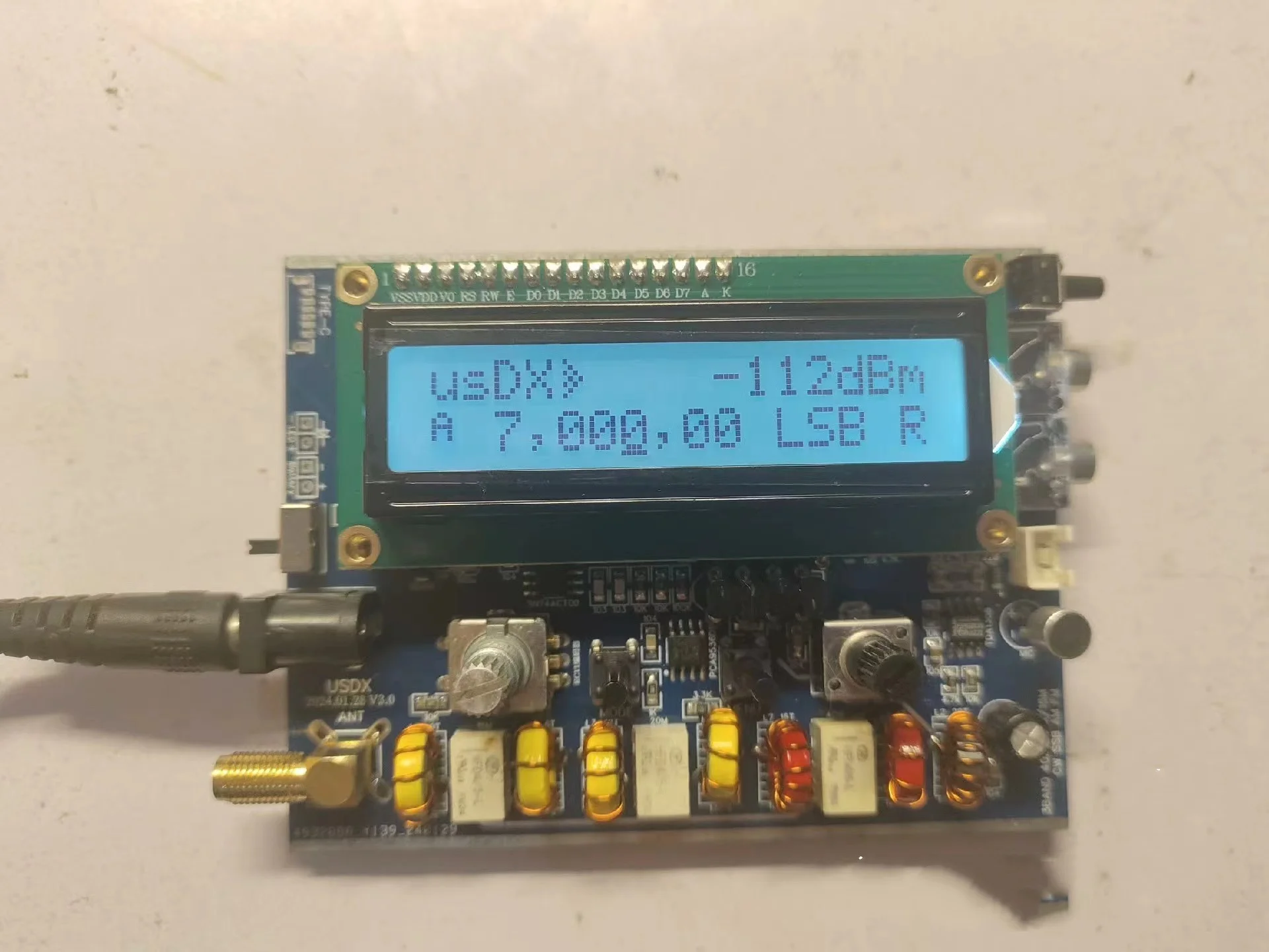 Assembled R1.02W  5W uSDX 40m 15m 20m 3 Band SDR All Mode USB, LSB, CW,  HF SSB QRP Transceiver QCX-SSB  with Microphone