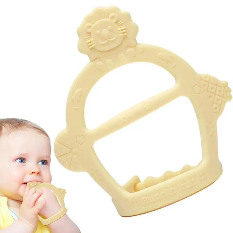 Baby Silicone Teether Animal Teething Toy Food Grade Silicone Chew Toys Sensory Teething Toy Silicone Chew Toys Bite Resistant