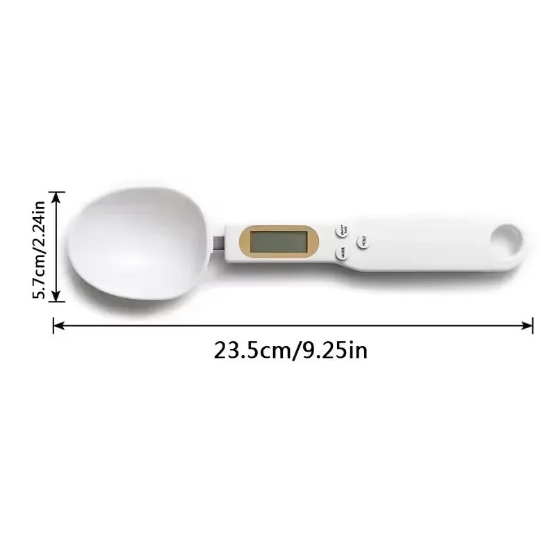 Mini Spoon Scale Digital Kitchen Scale Electronic LCD Food Scale 0.1-500g Weight Measuring Kitchen Tool for Milk Coffee