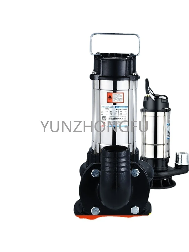 

Sewage Pump 220v Household Pumping Small Septic Tank Manure Mud Cutting-style Submersible Water Intake