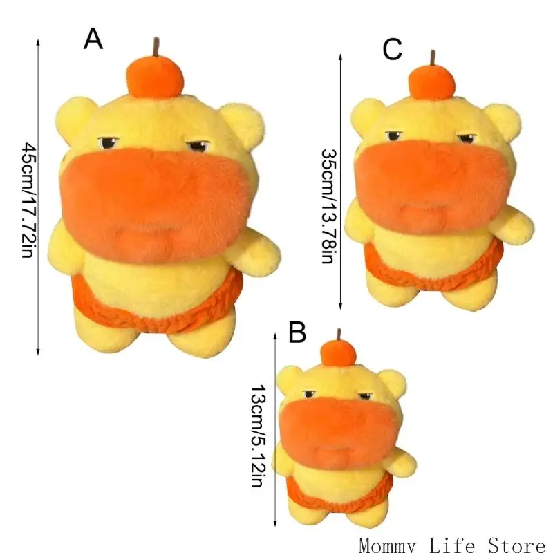 Anime Capybara Plush Toy com design expressivo charme pendurado animal pelúcia para mochilas Keyrings Gifting Supply