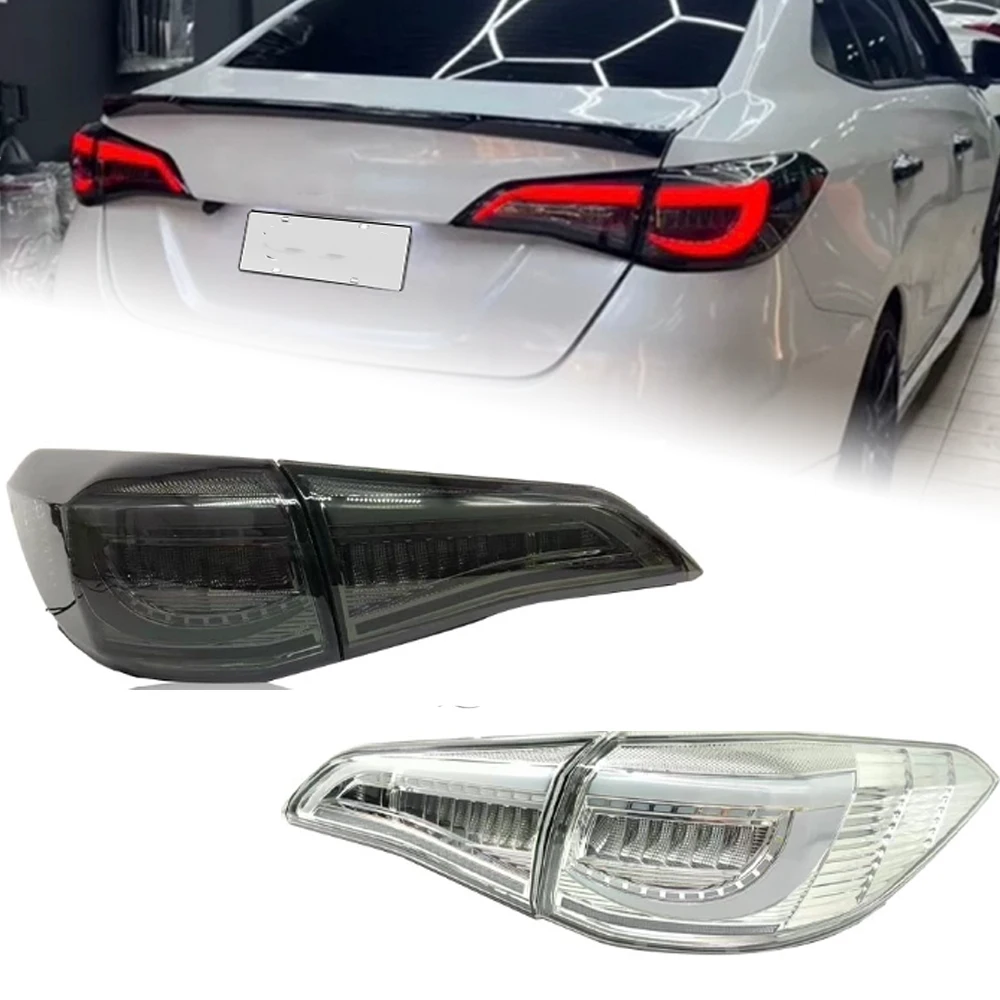 AKD Car Lights for Toyota Vios LED Tail Light 2018-2023 Rear Lamp Vios DRL Signal Auto Accessories