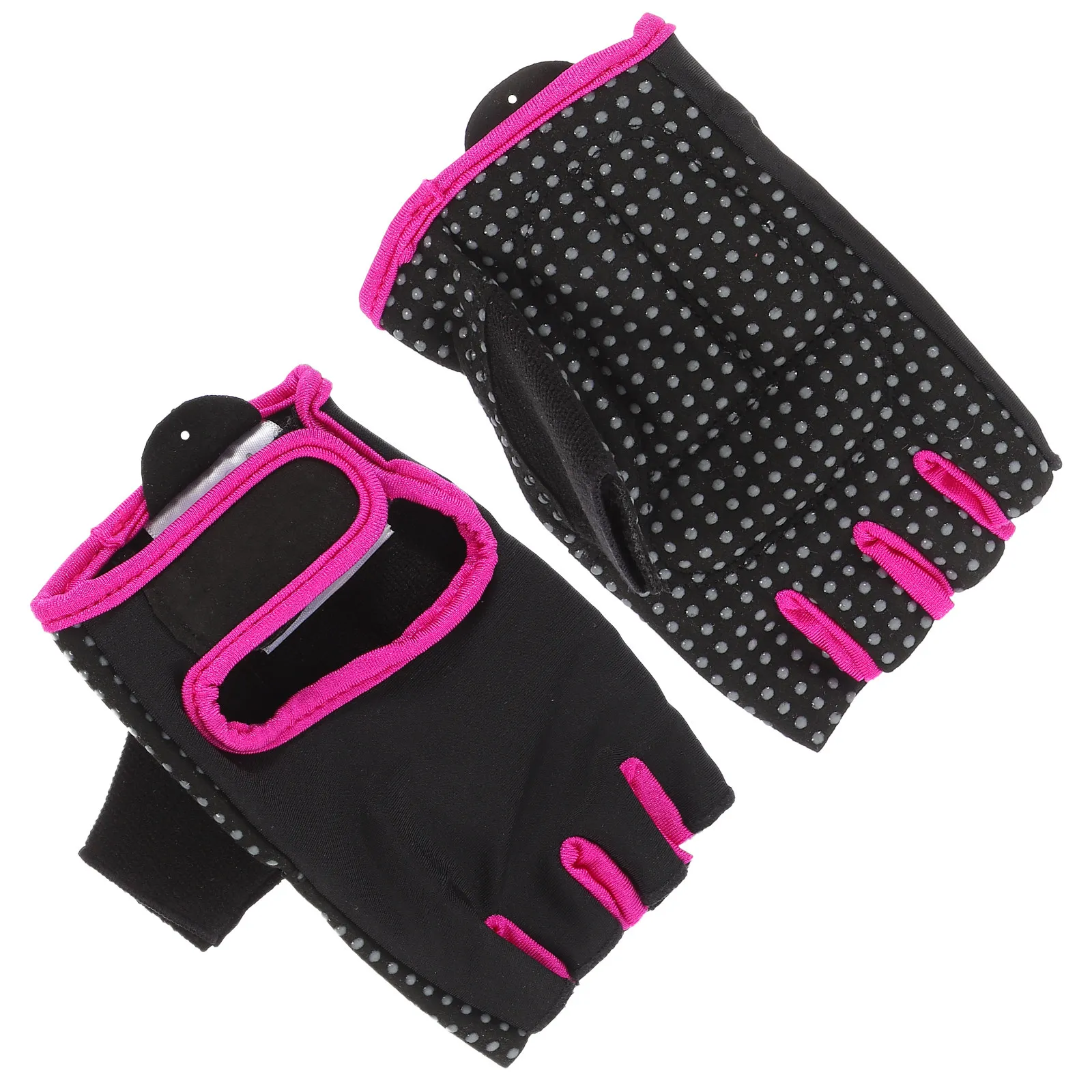 

Перчатки для фитнеса без пальцев для мужчин и женщин, нескользящие, с силиконовым покрытием и сетчатой тканью, для велоспорта, пеших прогулок, активного отдыха, размеры S, M