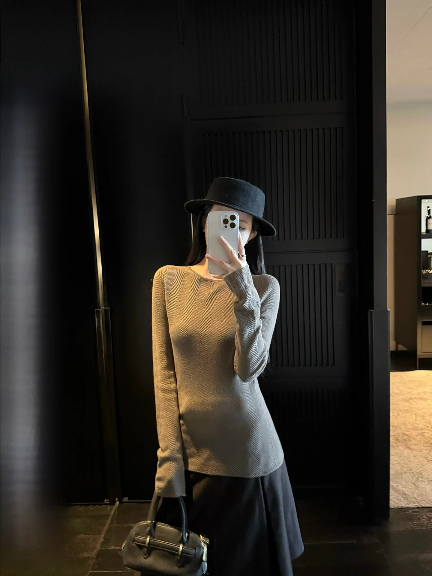 

Теплая шерстяная женская футболка с длинным рукавом, осенне-зимняя, повседневная, приталенная, с круглым вырезом, от BULENG