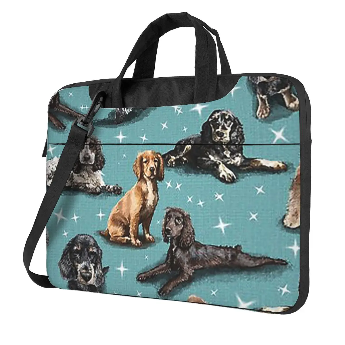 

Сумка для ноутбука «Кокер-спаниель» через плечо, сумка для компьютера 13, 14, 15,6-дюймовая сумка для ноутбука Macbook Pro Lenovo