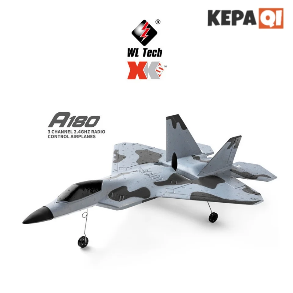 

Weili Xka180 F22 Three Channel Glider 3d/6g Gyroscope Fixed Wing Epp Shatter-resistant Remote Control Aircraft Model Toy