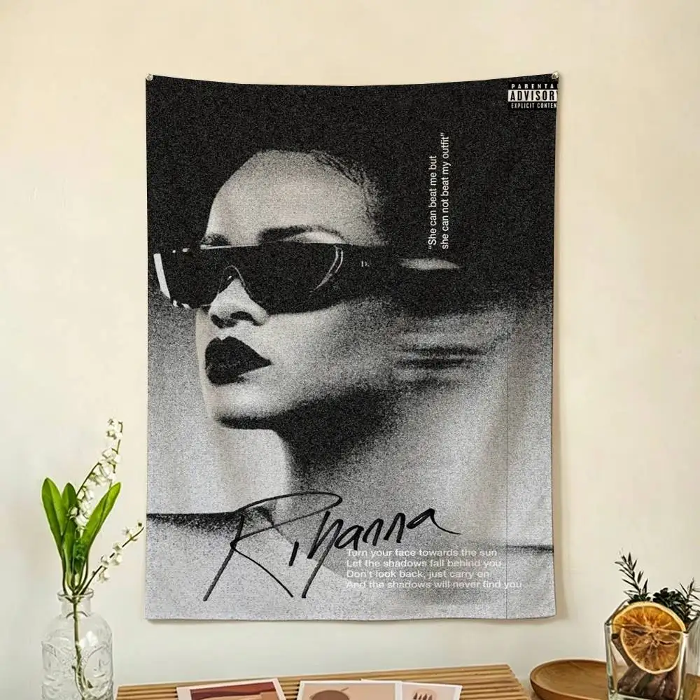 Singer Rihanna Flag Outdoor Decorations for Bedrooms Home Decor Items Decoration Banners