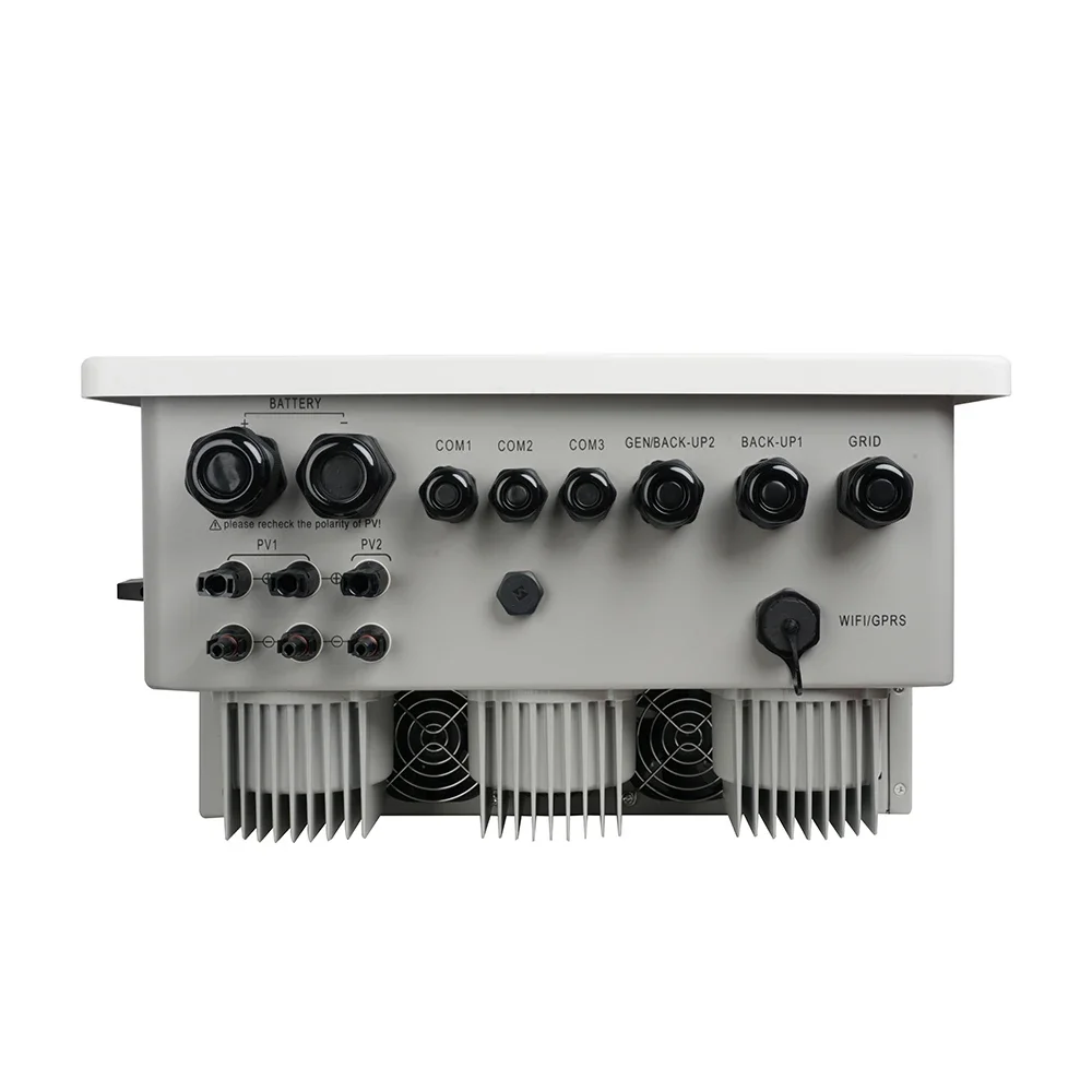 SKE 3-Phase Hybrid Inverter IP65 IP66 48V Pure Sine Wave عاكس الطاقة للمنزل OnGrid النظام الشمسي البطارية متوافق