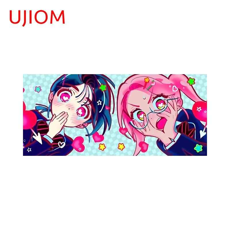 UJIOM For Colorful Alien Stage Slap Design Wall Stickers Beautiful Artistic Aquaflask Laptop Decal High-quality Home Murals