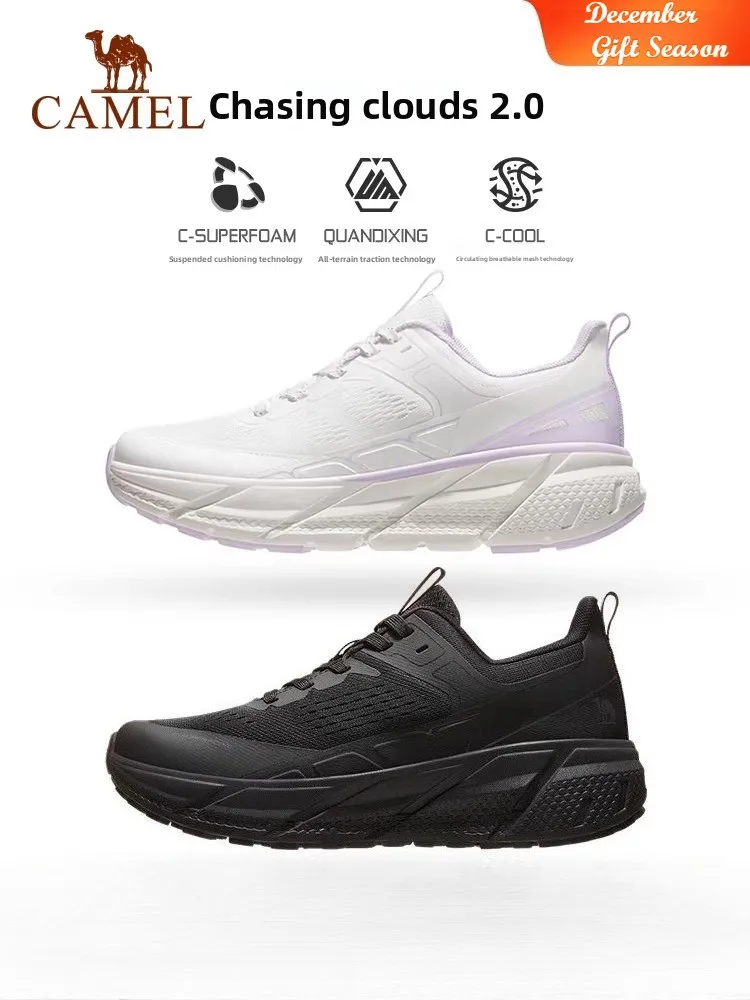 

Golden Camel Chasing Clouds 2.0 Women Sports Anti-Slip Running Shoes Lightweight Cushioned Wear-Resistant Leisure Sports Shoes