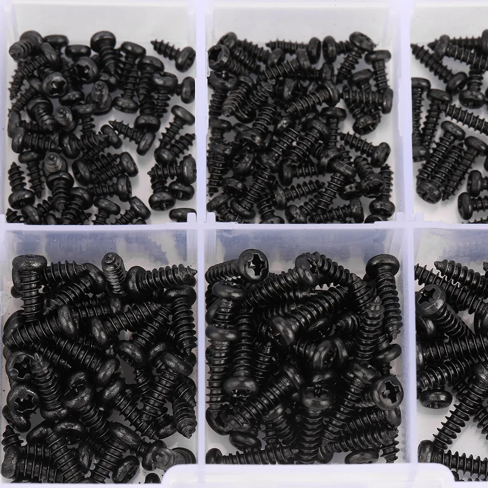 Screw Pan Head Tapping Screw Pan Head Screw Black M2/M2.6  Pan Head Self Tapping Screws Set Assortment Kit