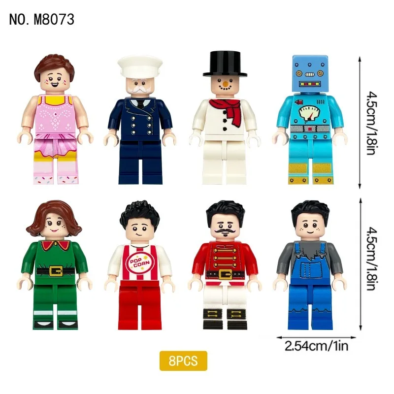 

180 city minifigures M8073 cross-border wholesale Meigao small particle dolls assembled model children's building block toys